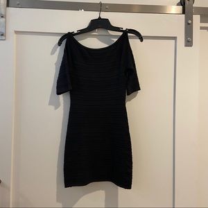 La Cite Bodycon Black Dress